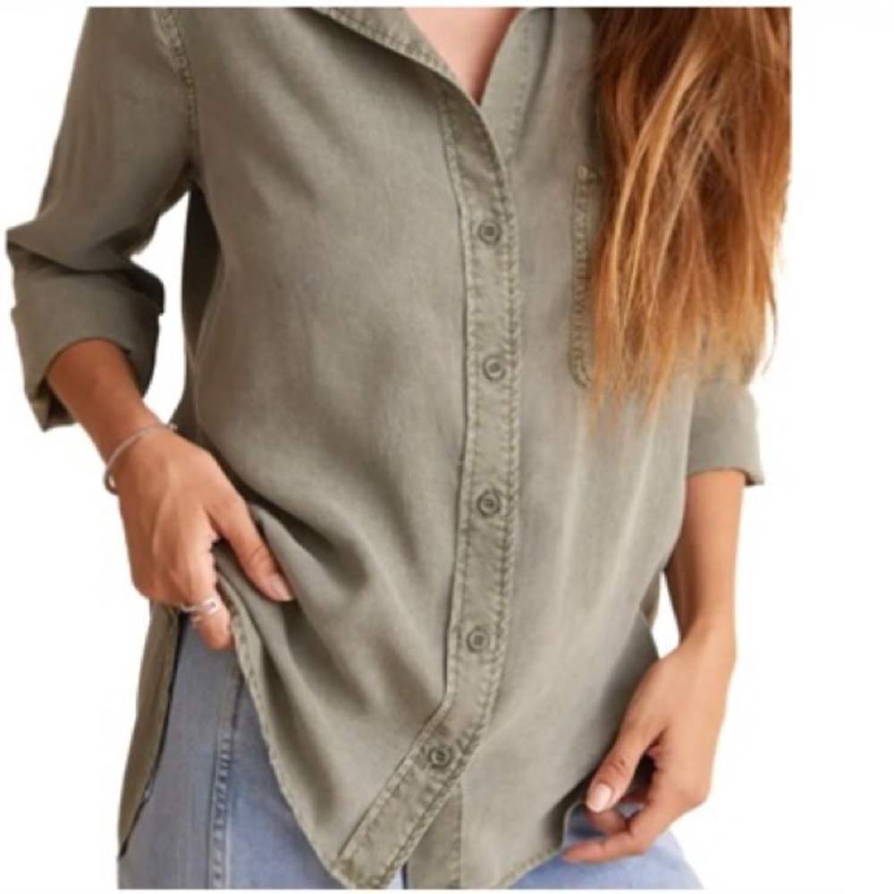 Bella Dahl | Shirttail Button-Up Shirt